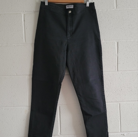 American Apparel High Waisted Black Skinnies - Picture 4 of 5